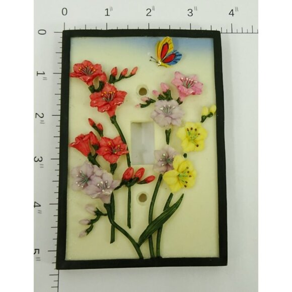 Decorative Wall Light Switch Plates Lot of 4 Loon Floral Cats Outlet Covers - Picture 5 of 5